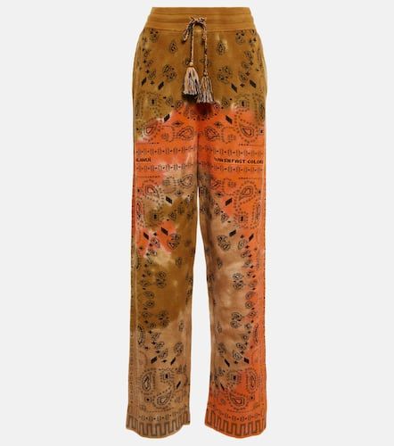 Bandana tie-dye cotton pique pants - Alanui - Modalova