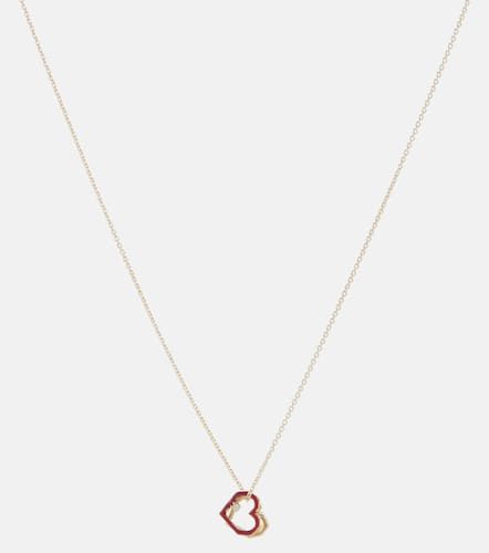 Collana Mini Trio Corazon in 9kt con diamante - Aliita - Modalova