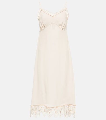 Lace-trimmed midi dress - Simone Rocha - Modalova