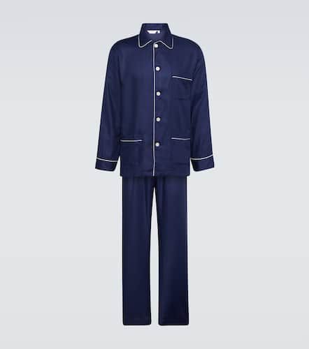 Lombard 6 cotton jacquard pyjamas - Derek Rose - Modalova