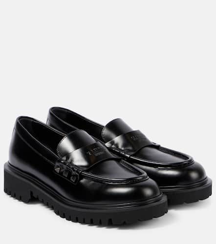 Loafers Rockstud aus Leder - Valentino Garavani - Modalova