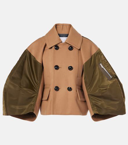 Sacai Jacke aus Wolle und Twill - Sacai - Modalova