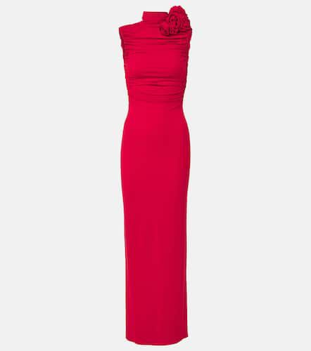 Floral-appliquÃ© ruched jersey gown - Magda Butrym - Modalova