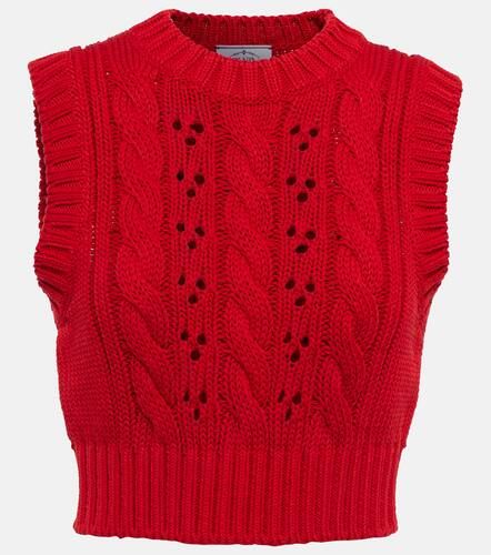 Prada Gilet in cotone a coste - Prada - Modalova