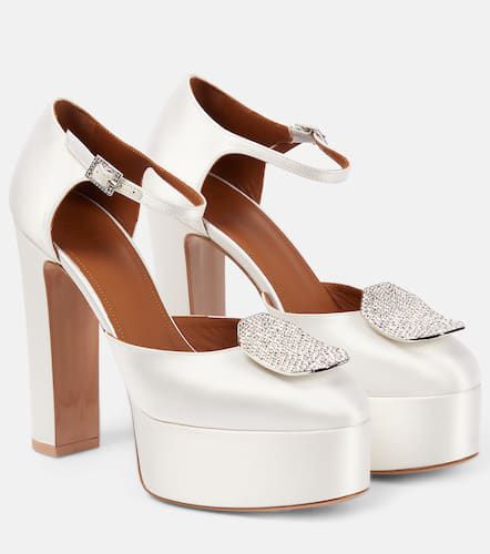 Pumps Terra in raso con plateau e cristalli - Malone Souliers - Modalova