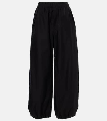 High-rise cotton-blend wide-leg pants - Wardrobe.NYC - Modalova