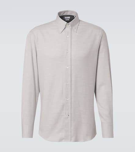 Camisa de franela de mezcla de algodón - Brunello Cucinelli - Modalova