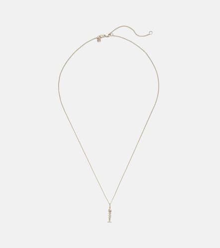 Fishbone 14kt pendant with diamond - Sydney Evan - Modalova