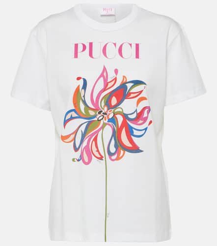 Bedrucktes T-Shirt aus Baumwoll-Jersey - Pucci - Modalova