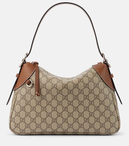 Bolso Medium de lona GG con piel - Gucci - Modalova