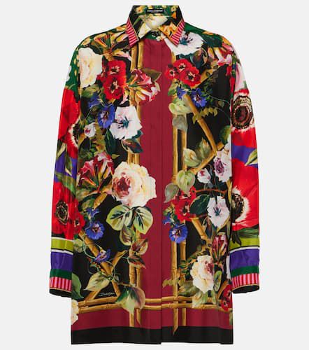 Hemdblusenkleid aus Seide - Dolce&Gabbana - Modalova