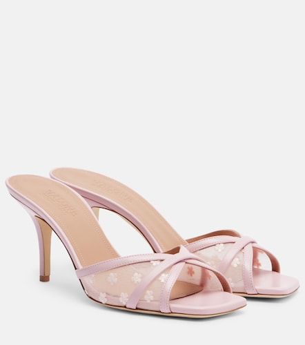 Perla 70 leather and mesh mules - Malone Souliers - Modalova