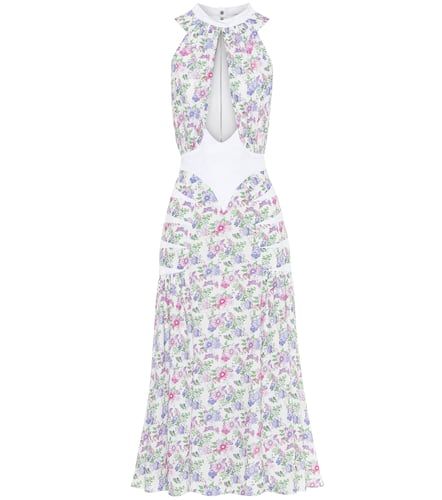 Vestido midi floral con cuello halter - Rabanne - Modalova