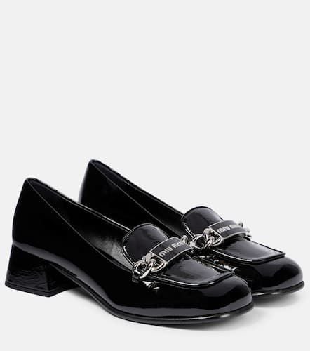 Miu Miu Loafers aus Lackleder - Miu Miu - Modalova