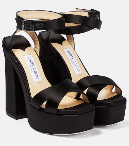 Gaia satin platform sandals - Jimmy Choo - Modalova