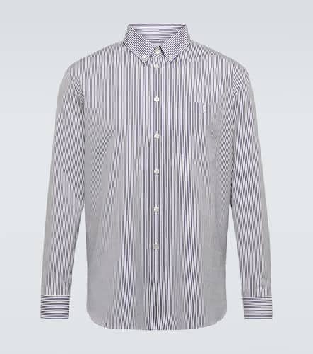 Camisa de popelín de algodón a rayas - Saint Laurent - Modalova