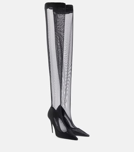 Overknee-Stiefel aus Tüll - Dolce&Gabbana - Modalova