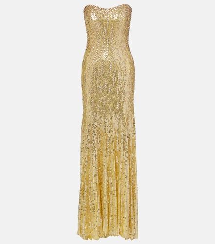Abito lungo Sarai con paillettes - Jenny Packham - Modalova