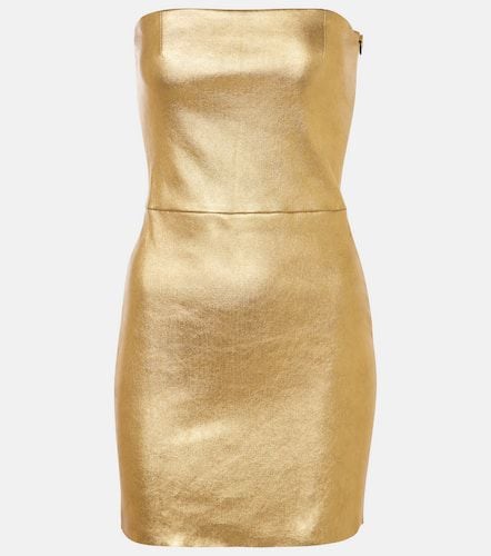 Amina metallic leather minidress - Stouls - Modalova