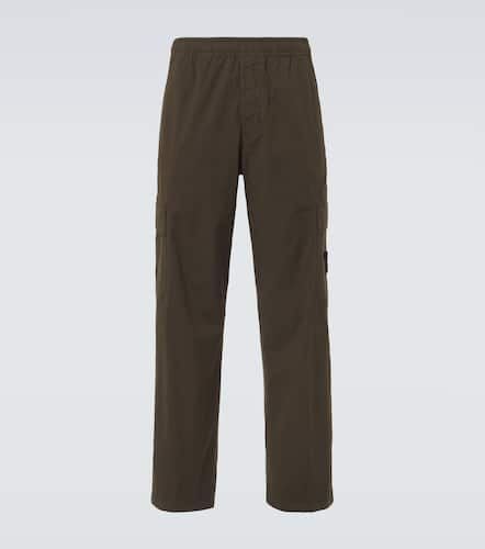 Cotton-blend straight pants - Stone Island - Modalova