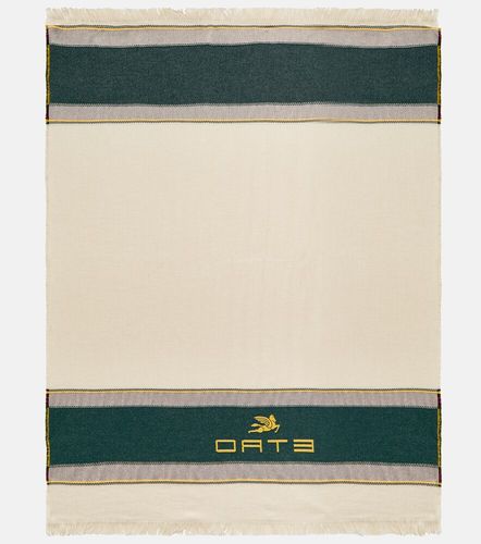 Plaid in lana e cashmere con ricamo - Etro - Modalova
