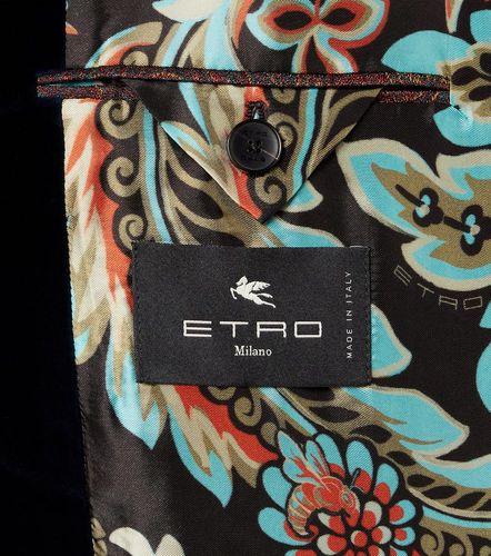 Etro Blazer in velluto di cotone - Etro - Modalova