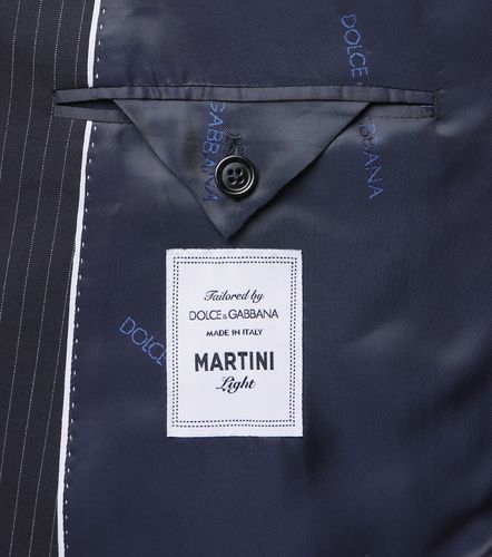 Pinstripe double-breasted wool-blend blazer - Dolce&Gabbana - Modalova