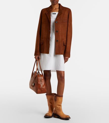 Miu Miu Suede jacket - Miu Miu - Modalova
