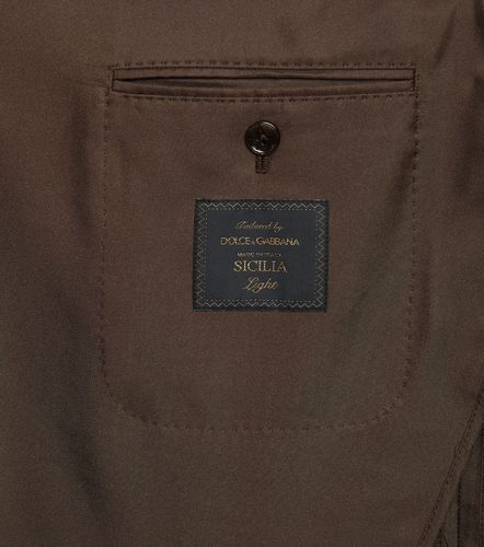 Double-breasted silk twill blazer - Dolce&Gabbana - Modalova