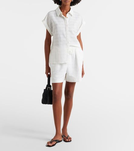 Camicia Andra in lino e cotone a quadri - Asceno - Modalova