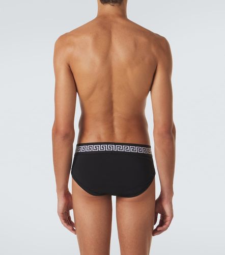 Set di 2 slip Greca Border in misto cotone - Versace - Modalova