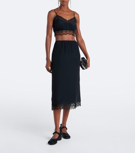 Bralette in satin con pizzo - Simone Rocha - Modalova