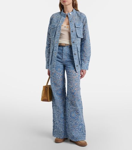 Lane floral denim jacket - Veronica Beard - Modalova