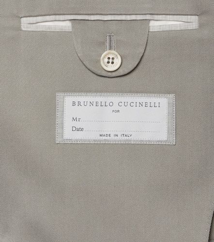 Double-breasted silk suit jacket - Brunello Cucinelli - Modalova
