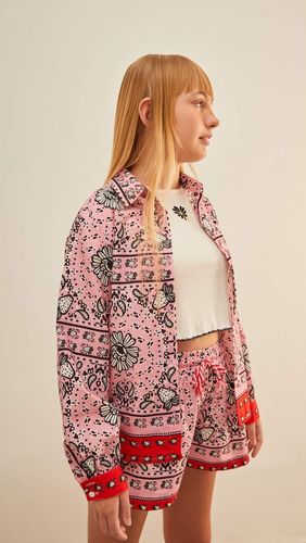 Fábula Shorts Morango Bandana de algodón - Fabula - Modalova