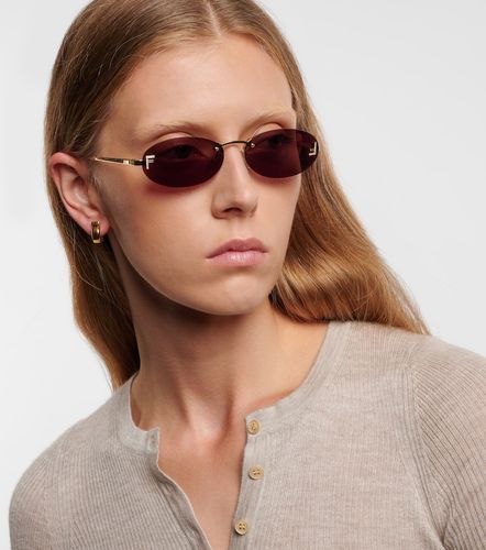 Gafas de sol ovaladas First Crystal - Fendi - Modalova