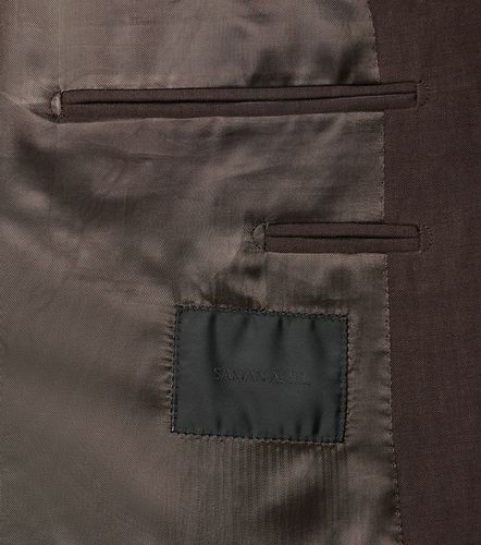 Double-breasted linen canvas blazer - Saman Amel - Modalova