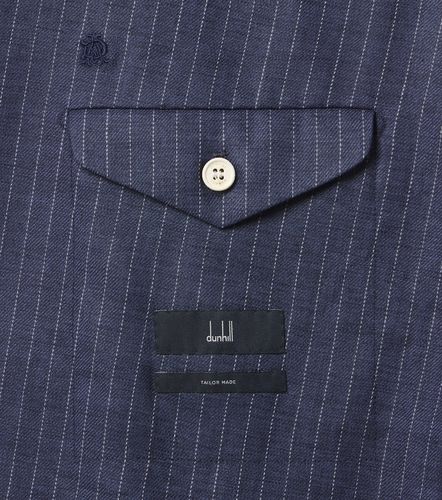Pinstripe double-breasted linen blazer - Dunhill - Modalova