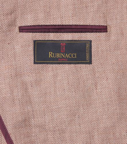 Herringbone linen and wool blazer - Rubinacci - Modalova
