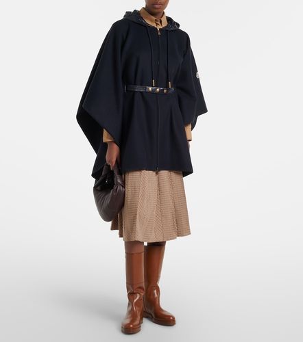 Moncler Belted wool-blend cape - Moncler - Modalova