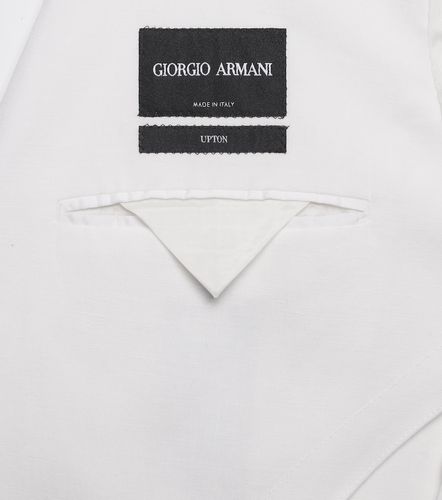 Upton linen canvas blazer - Giorgio Armani - Modalova