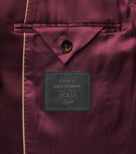 Giacca da smoking in velluto di misto cotone - Dolce&Gabbana - Modalova