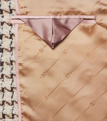 Blazer in misto lana e seta pied-de-poule - Valentino - Modalova