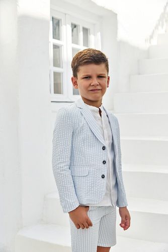 Blazer Bengal de sirsaca de algodón a rayas - Tartine et Chocolat - Modalova
