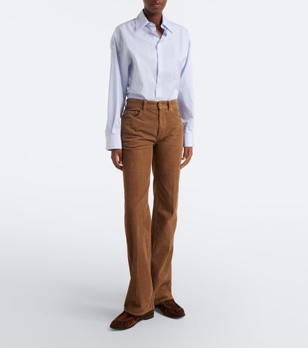 Pantalones flared '70s de pana de algodón - Saint Laurent - Modalova