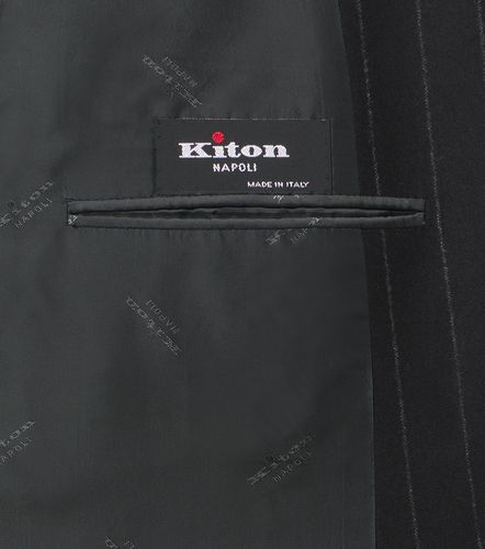 Pinstriped wool and cashmere suit - Kiton - Modalova