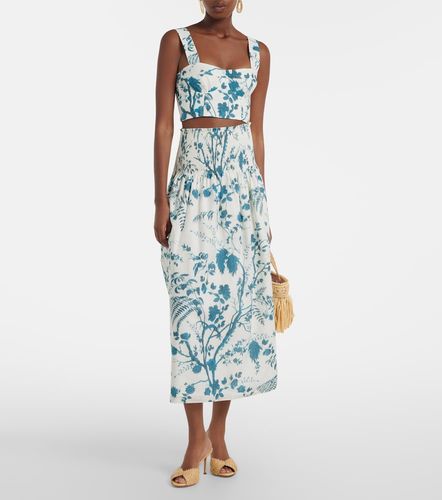 Erdem Top cropped in cotone e lino - Erdem - Modalova
