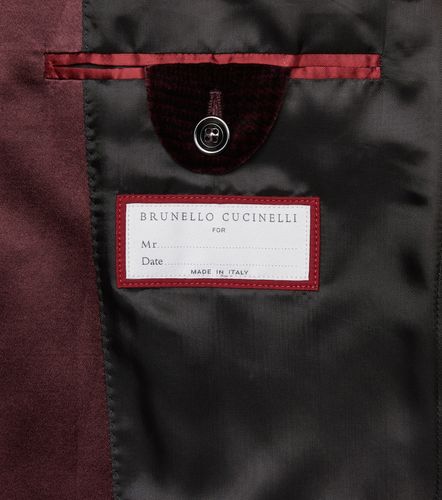 Blazer de terciopelo de algodón - Brunello Cucinelli - Modalova