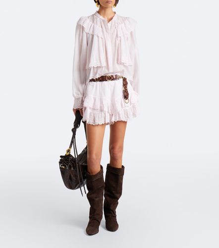 Kelmon embroidered ruffled cotton blouse - Marant Etoile - Modalova