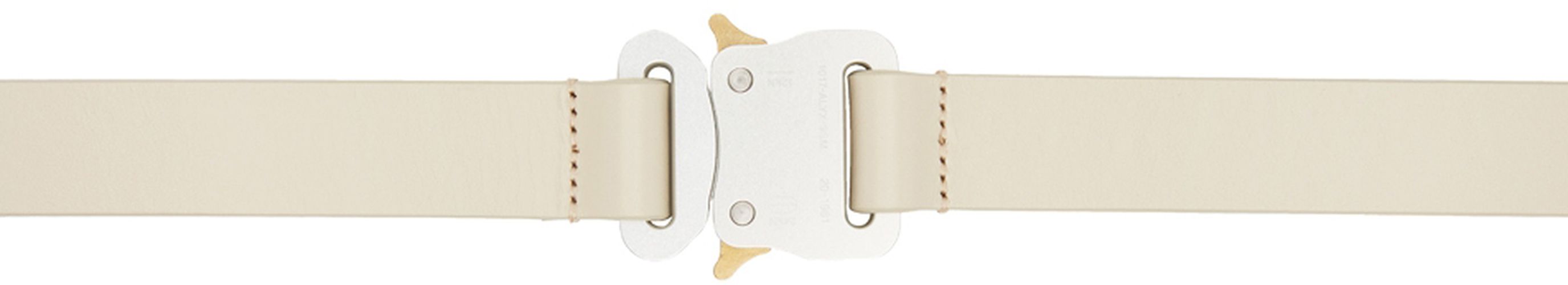 Off-White Leather Double Buckle Belt - 1017 ALYX 9SM - Modalova